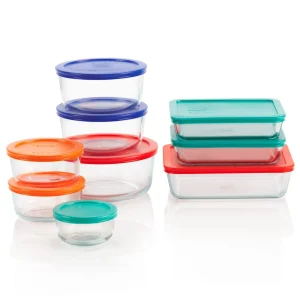 Set de 9 Contenedores de Vidrio Storage Plus Pyrex