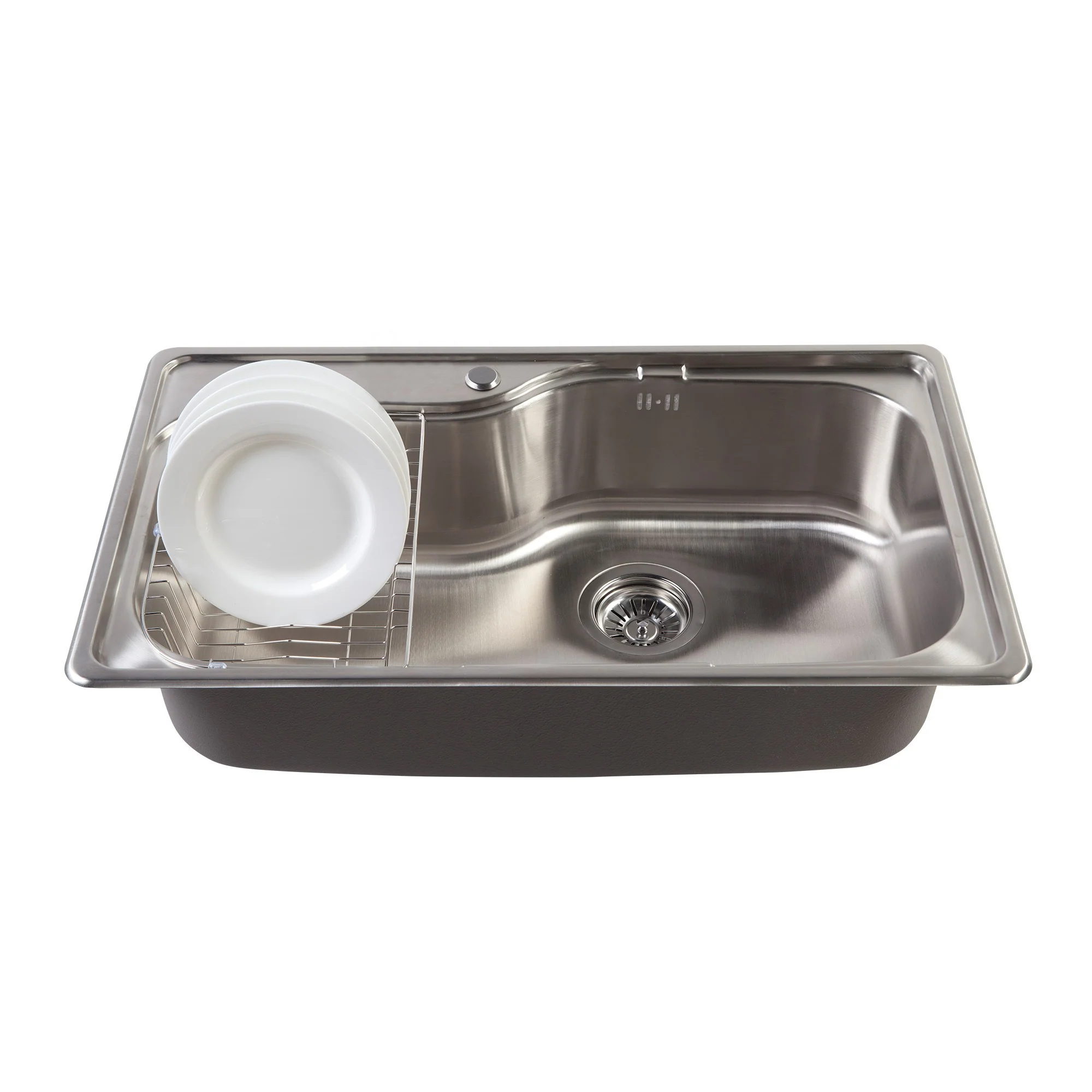 Lavaplatos Sobre Cubierta Acero Inox Big Aqua 1C FDV - Imagen 7