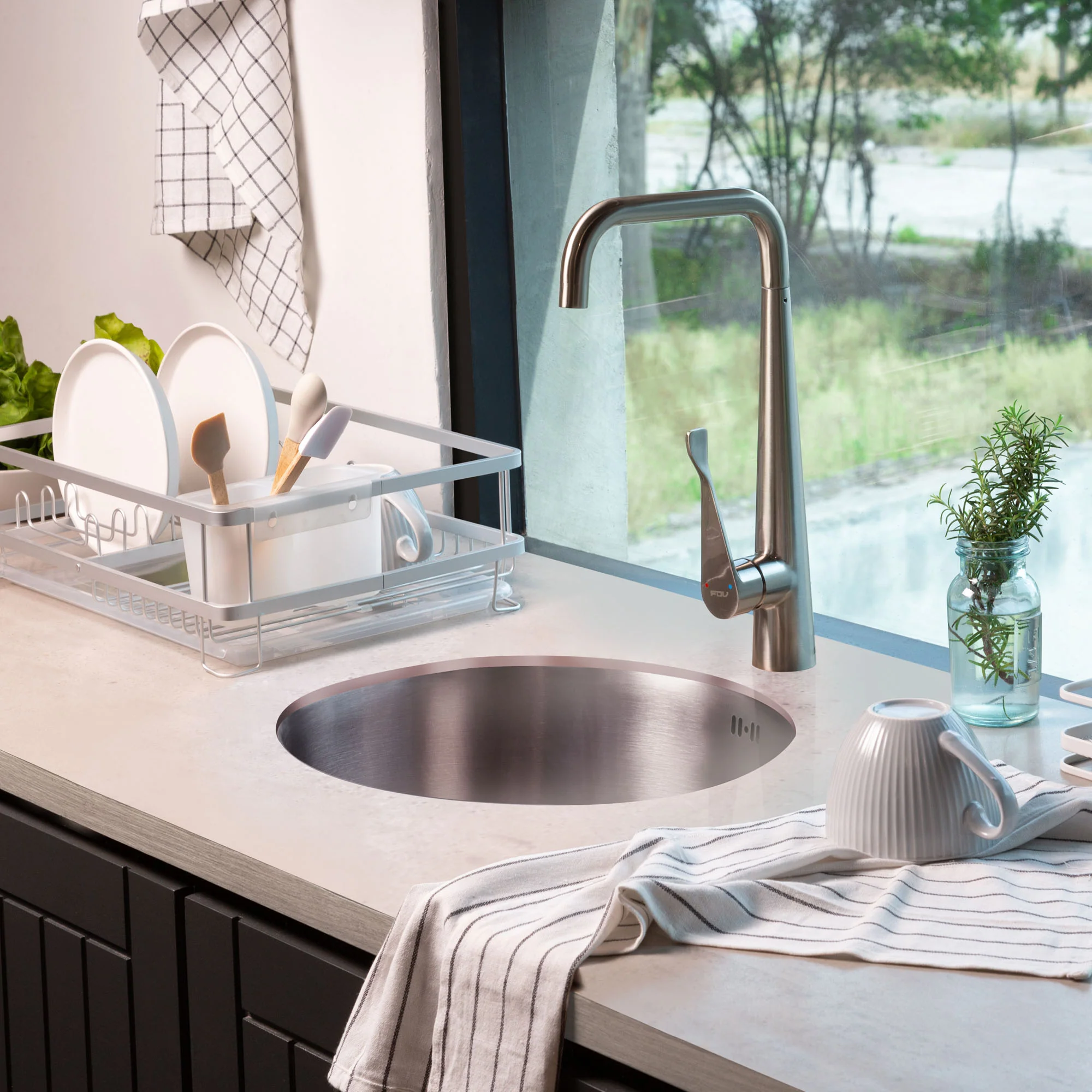 Lavaplatos Bajo Cubierta Acero Inox Circus 1C FDV - Imagen 3