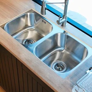 Lavaplatos Bajo Cubierta Acero Inox Pio Square 2C FDV