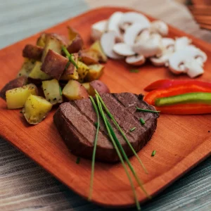 Pack 6 Platos Madera Cuadrado Asado L 26X26 Cm Milenaria Alerce