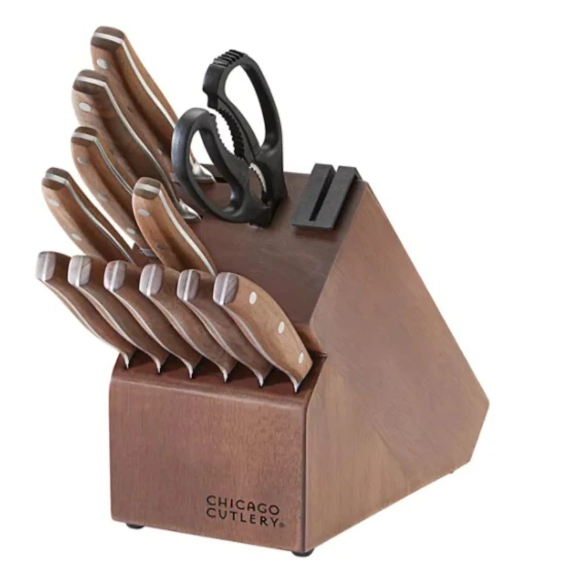 Box Set Cuchillos Precision Cut Walnut 13 Pzs - Imagen 2