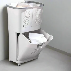 Canasto De Lavandería Desmontable Con Ruedas Santú Home & Deco