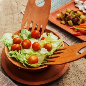 Manos Ensaladeras Madera 20 Cm Milenaria Alerce