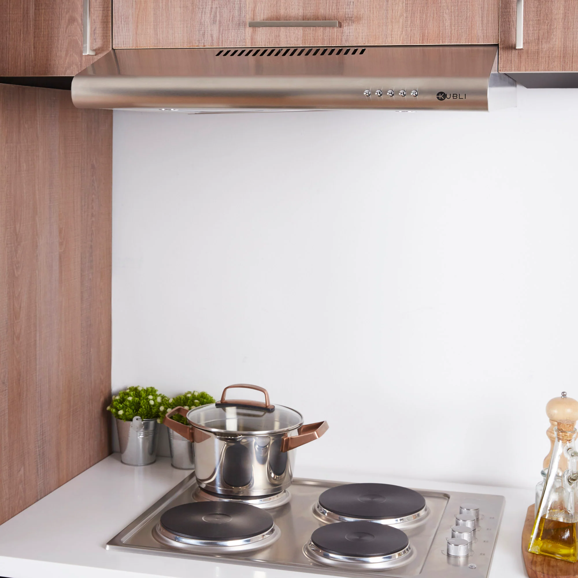 Campana Bajo Mueble Slim Silver 60 cm 230 m3/h Kubli