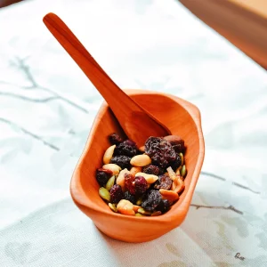 Pocillo Madera Irregular Con Cuchara 13X8 Cm Milenaria Alerce