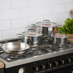 Batería Burdeos 7pzs Simple Cook