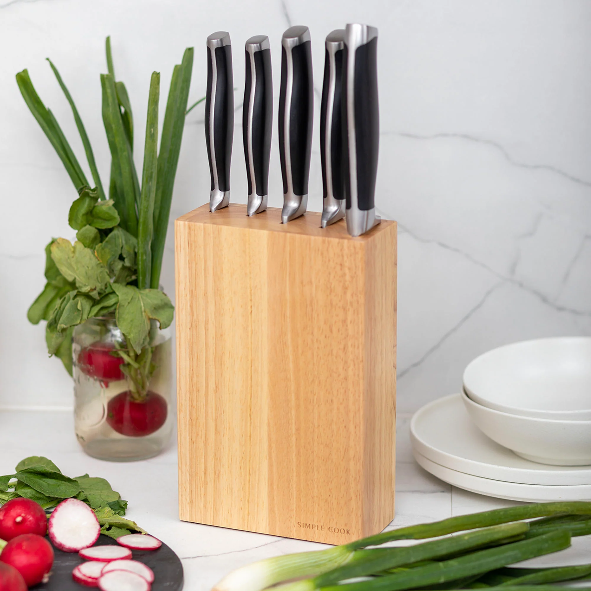 Taco Cuchillos Boston 6 Pzs Simple Cook - Imagen 9