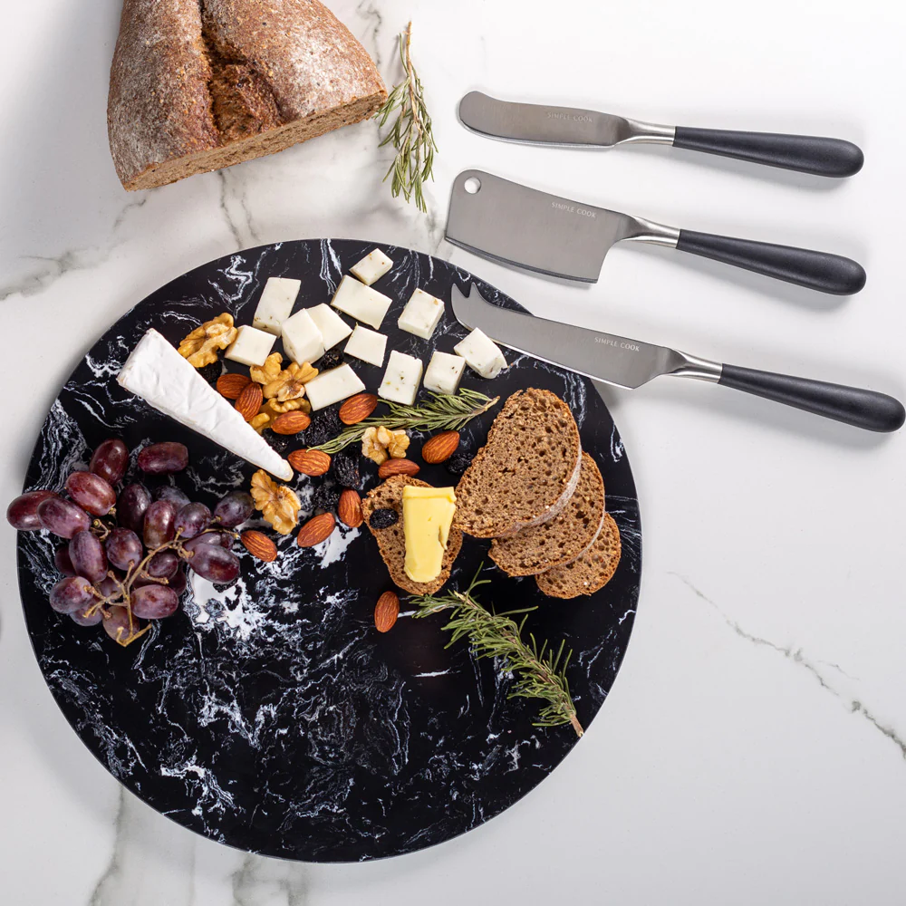 Set Tabla de Aperitivo Singular + 3 Cuchillos Simple Cook - Imagen 4