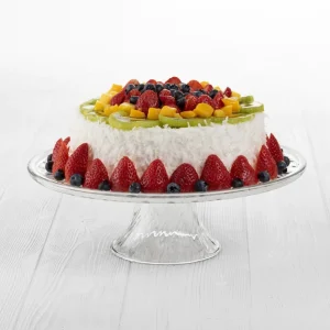 Plato Torta De Vidrio con Pie 31 cm