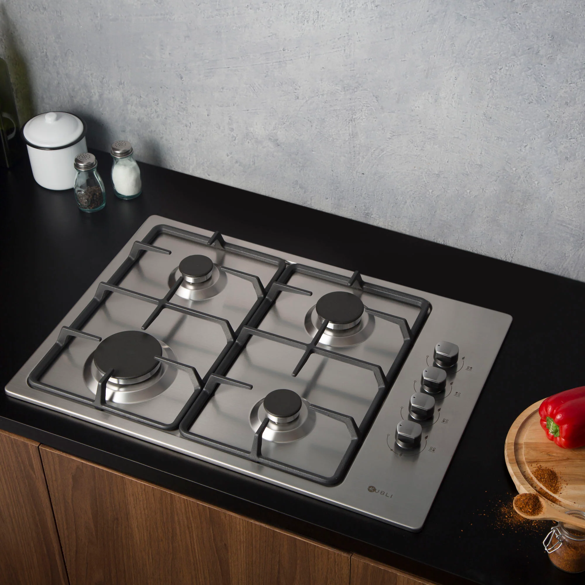 Encimera a Gas Neu 4Q 4 Quemadores 65 cm Kubli - Imagen 3