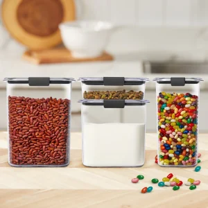 Set De 4 Contenedores Herméticos  0.76 - 3.7 Lts  Rubbermaid