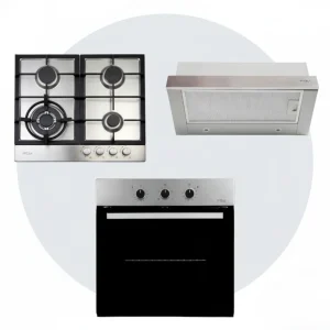 Kit Horno Design 57 Lts + Campana Easy Flow 60cm + Encimera Design 4Q Natural FDV