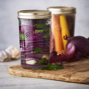 Set 2 Frascos de Conservas Boca Ancha 0.5 Lts Kilner