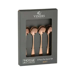 Set 4 Cuchara Té Select Copper Viners