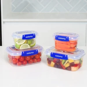 Pack 4 Contenedores 2 x 1 Lt y 2 x 400 ml