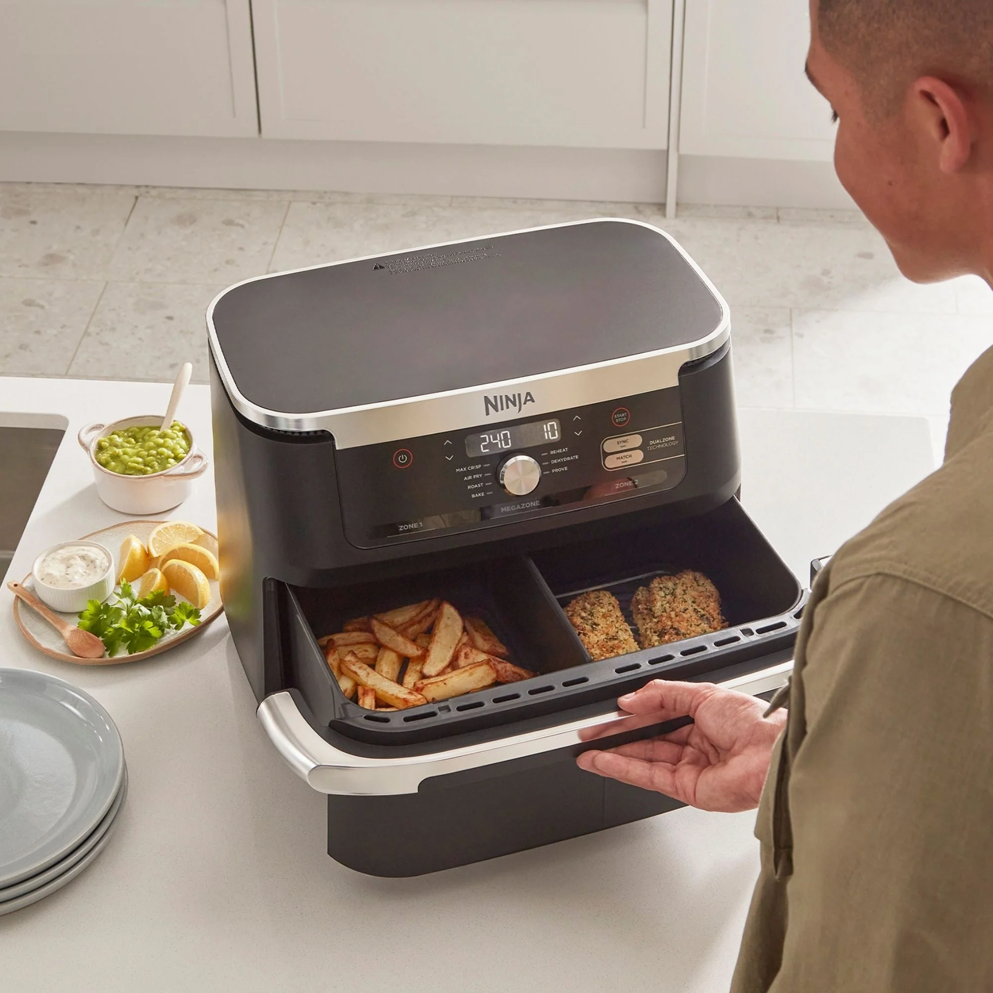 Freidora de Aire Foodi MAX de Doble Zona 10.4 Lts Ninja - Imagen 6