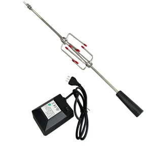 Spiedo Para Parrilla a Gas Largo (92cm) Ajustable + Motor Kinggrill