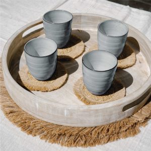 Set 4 Vasos Cerámica 270ml Amalfi Simplit