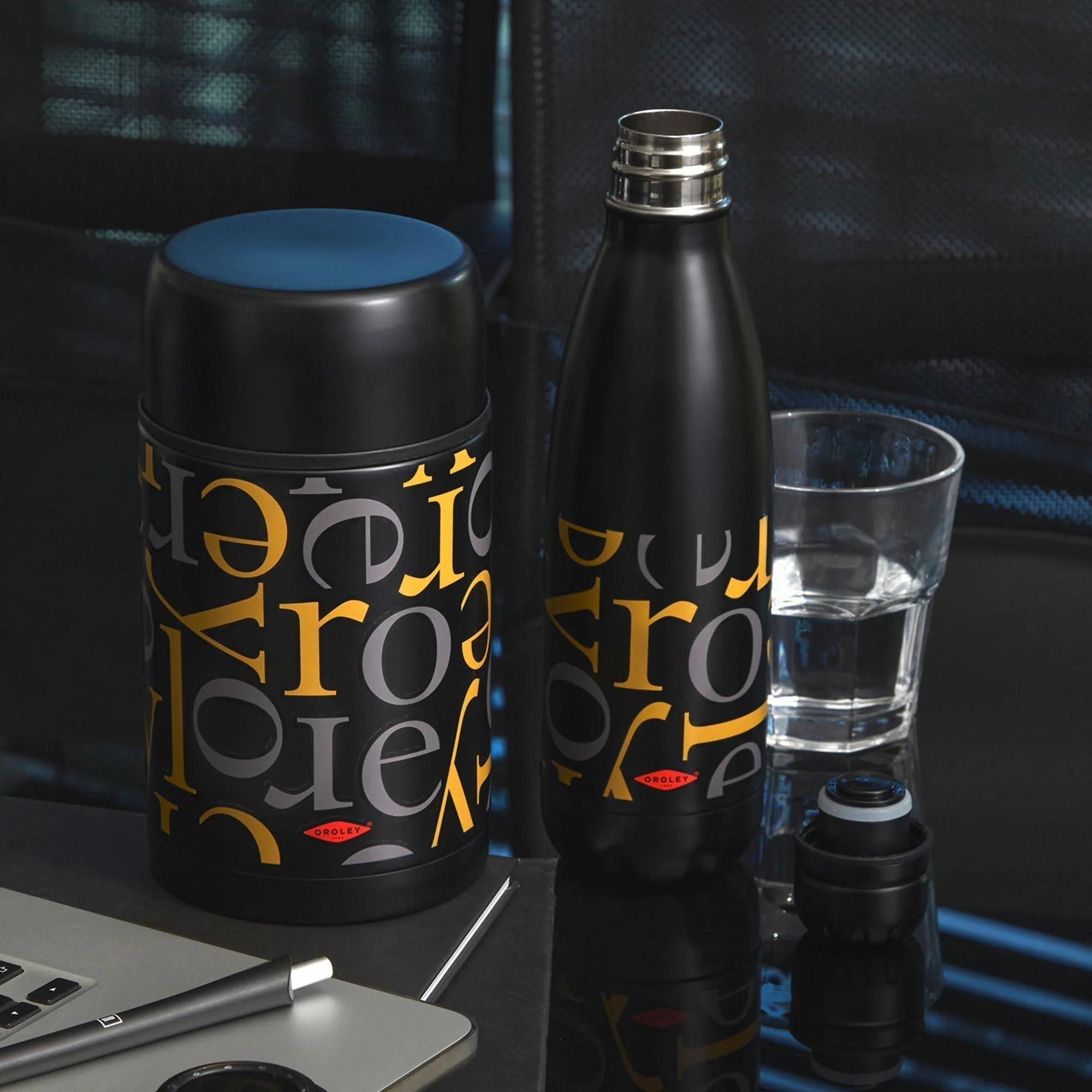 Set Letras Termo Comida + Botella Térmica Oroley