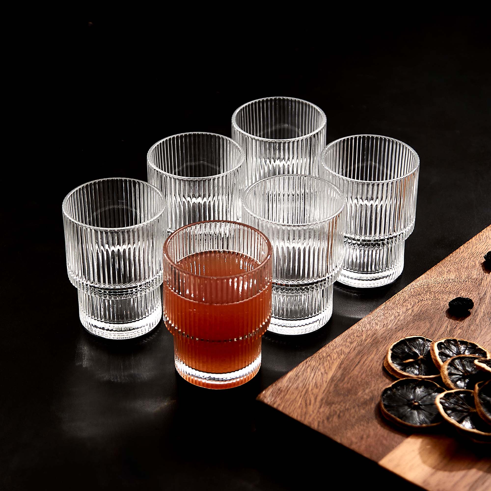 Set 6 Vasos Corto Vintage Charlotte 200 Ml Simplit - Imagen 3