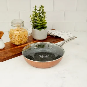 Sartén Antiadherente Tapa 28 cm Copper Simplit