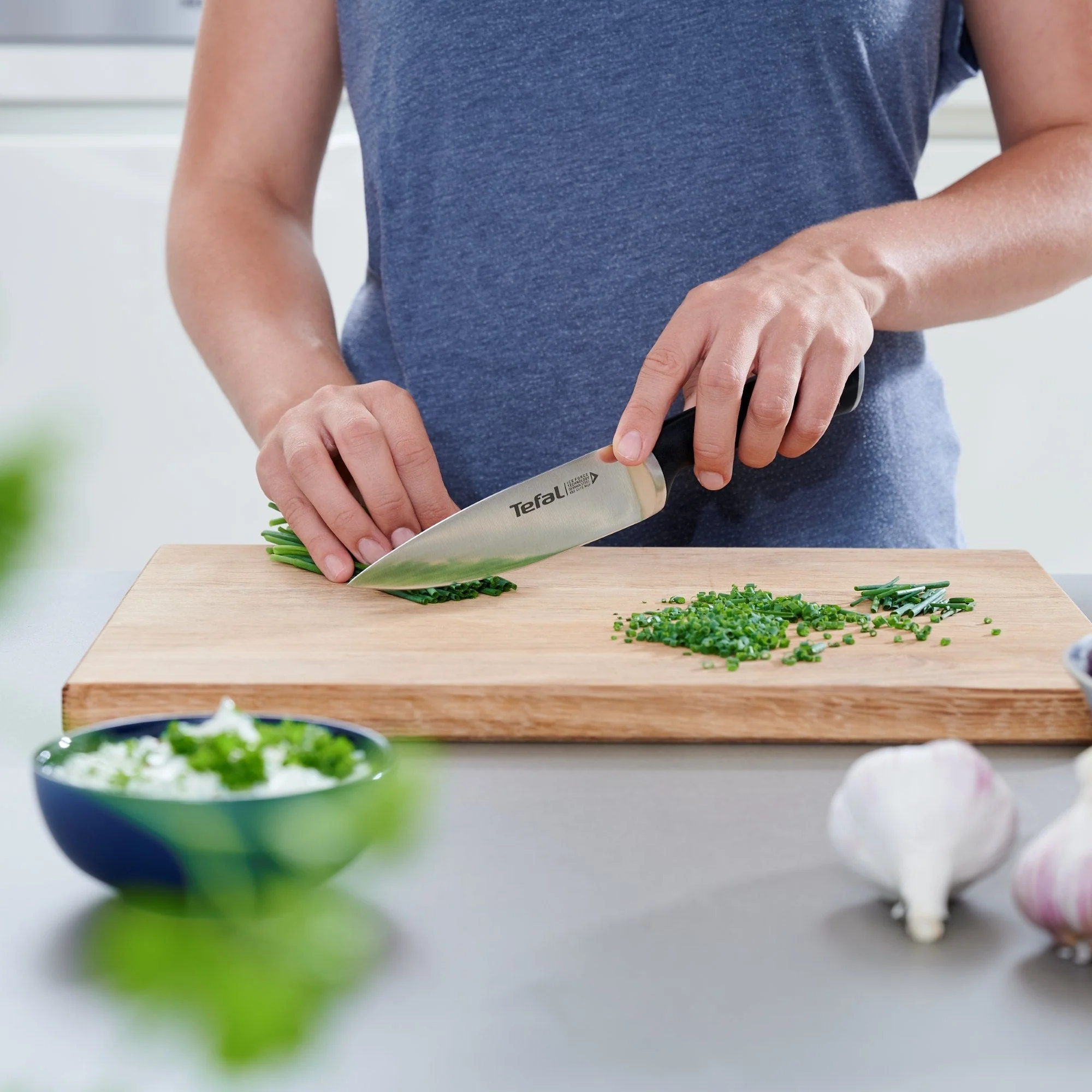 Cuchillo Chef Ice Force 20 Cm Tefal