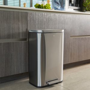 Basurero Madison Rectangular Pedal SS 30L