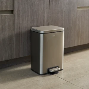 Basurero Madison Rectangular Pedal SS 12L