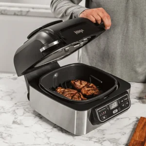 Parrilla Interior 5 en 1 Con Freidora De Aire Ninja