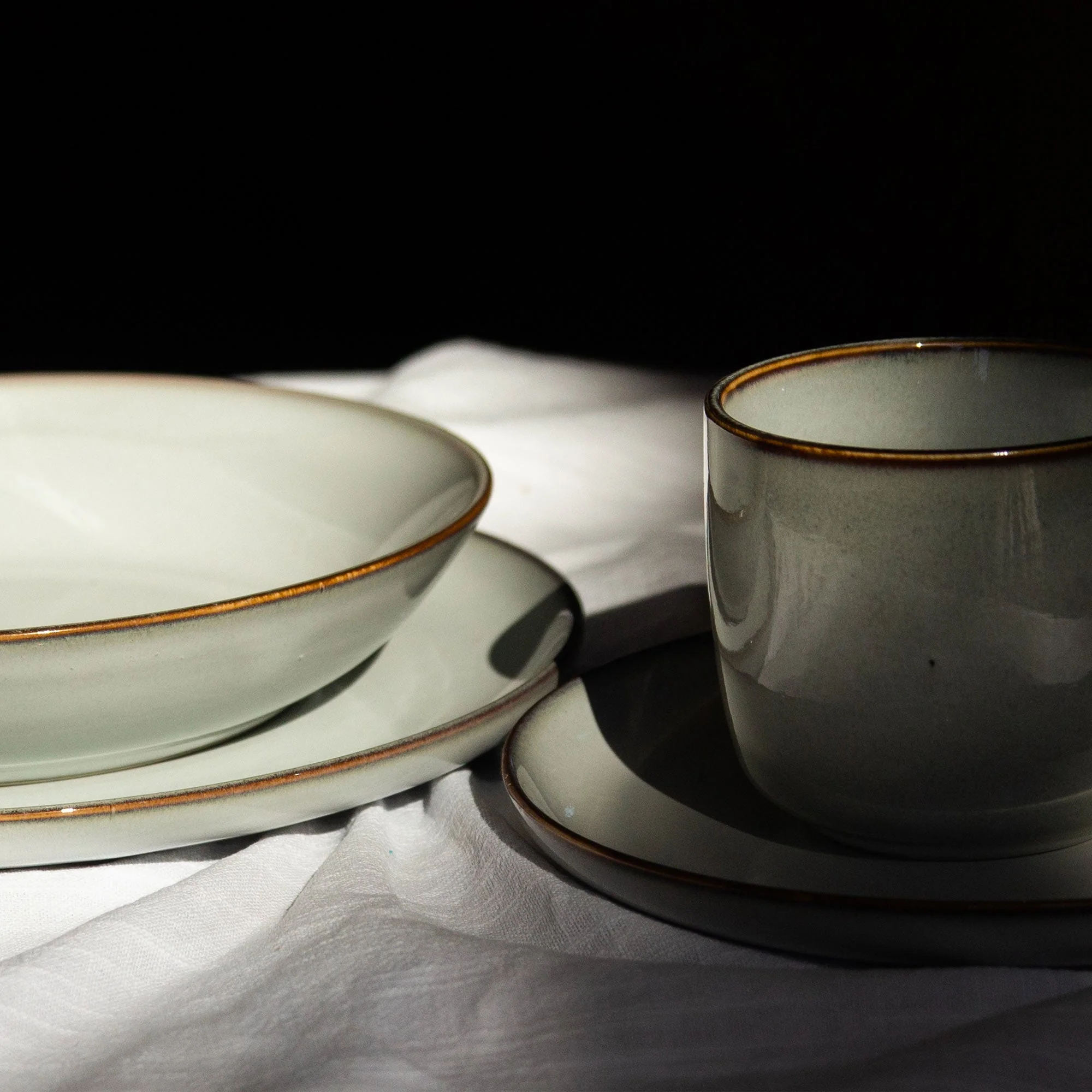 Set Vajilla Cerámica 16 Piezas B. Beige Decoexpress - Imagen 5