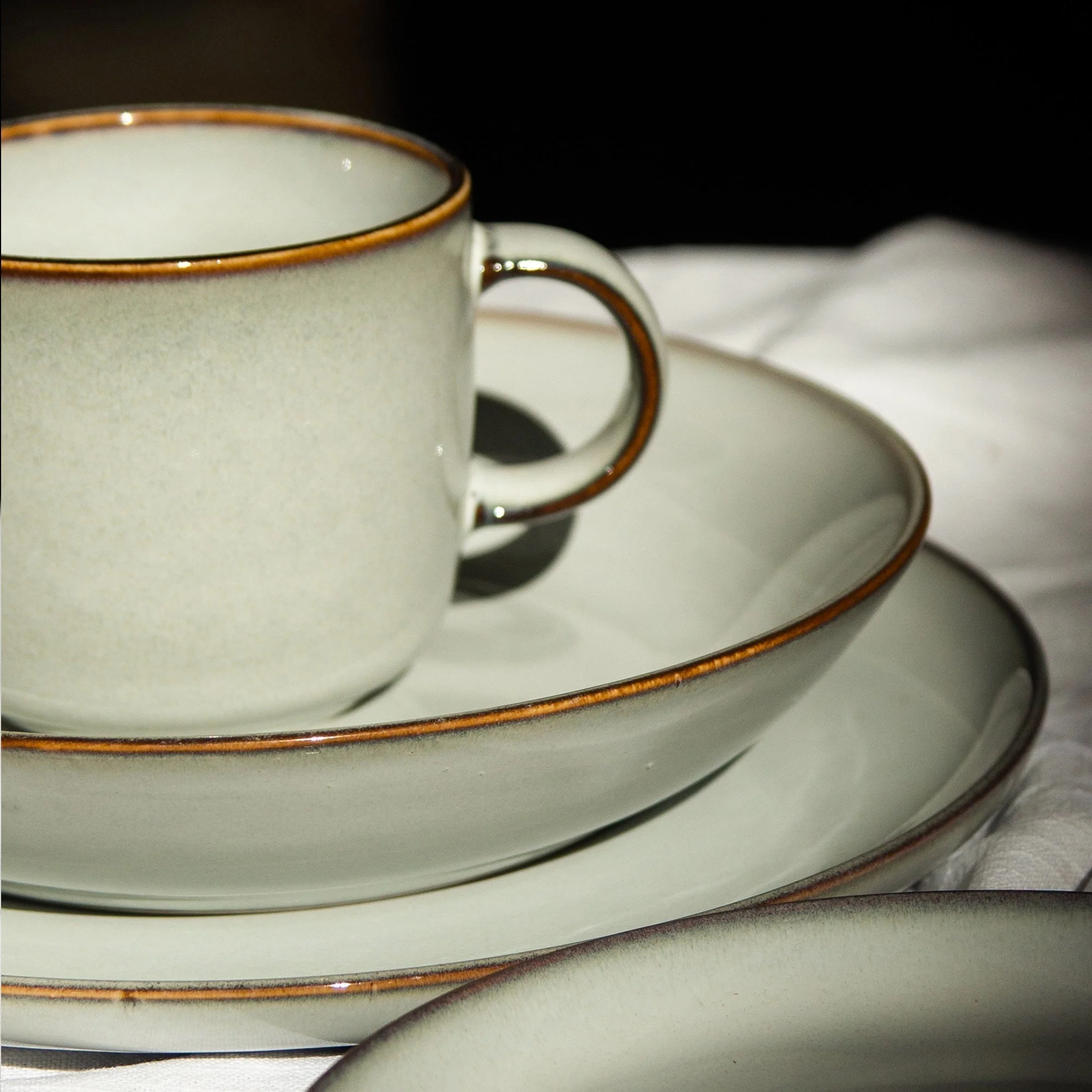 Set Vajilla Cerámica 16 Piezas B. Beige Decoexpress - Imagen 4