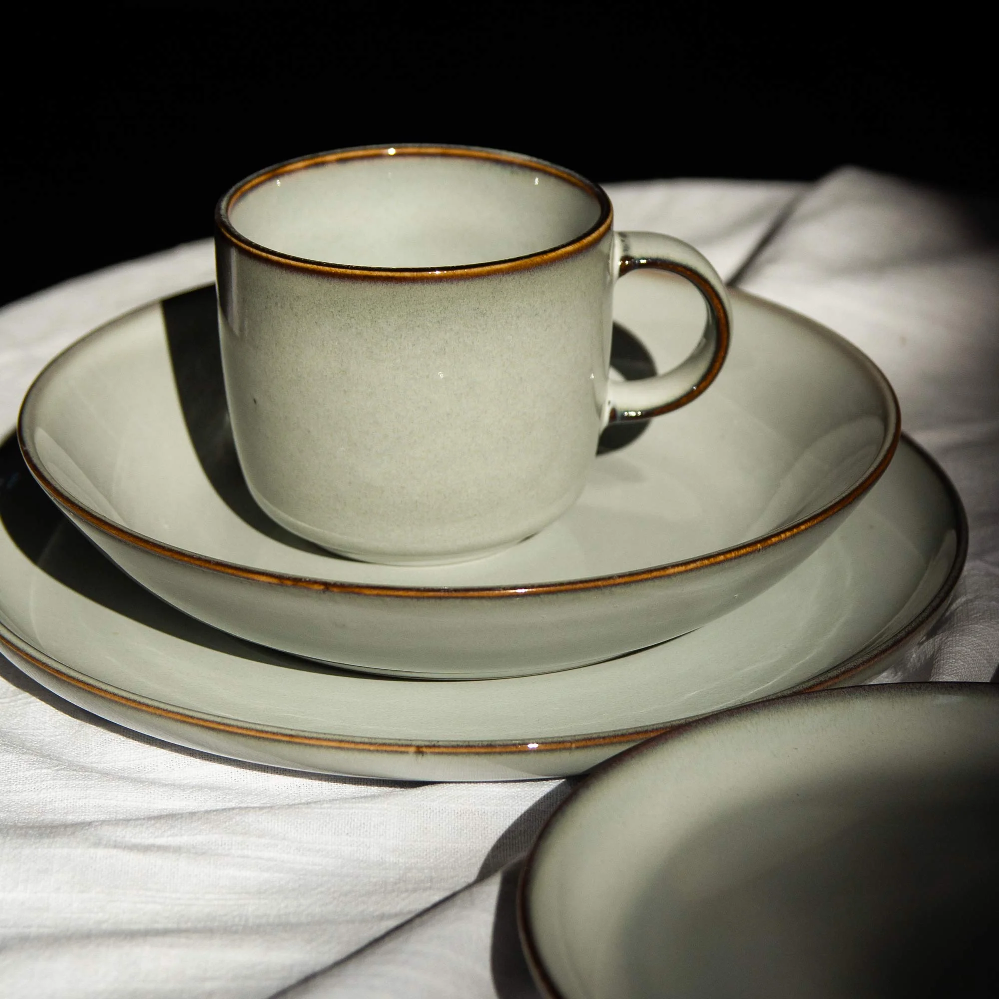 Set Vajilla Cerámica 16 Piezas B. Beige Decoexpress - Imagen 2