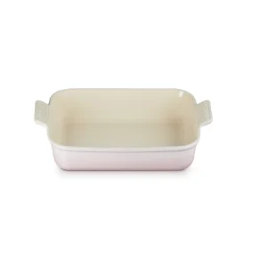 Fuente Rectangular Heritage Shell Pink 32 Cm Le Creuset