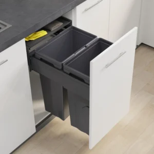 Basurero Reciclaje Con Anclaje A Puerta 66 Lts CasaChic