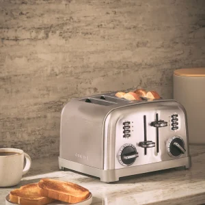 Tostador Metálico Clásico De 4 Rebanadas CPT180CL Cuisinart.