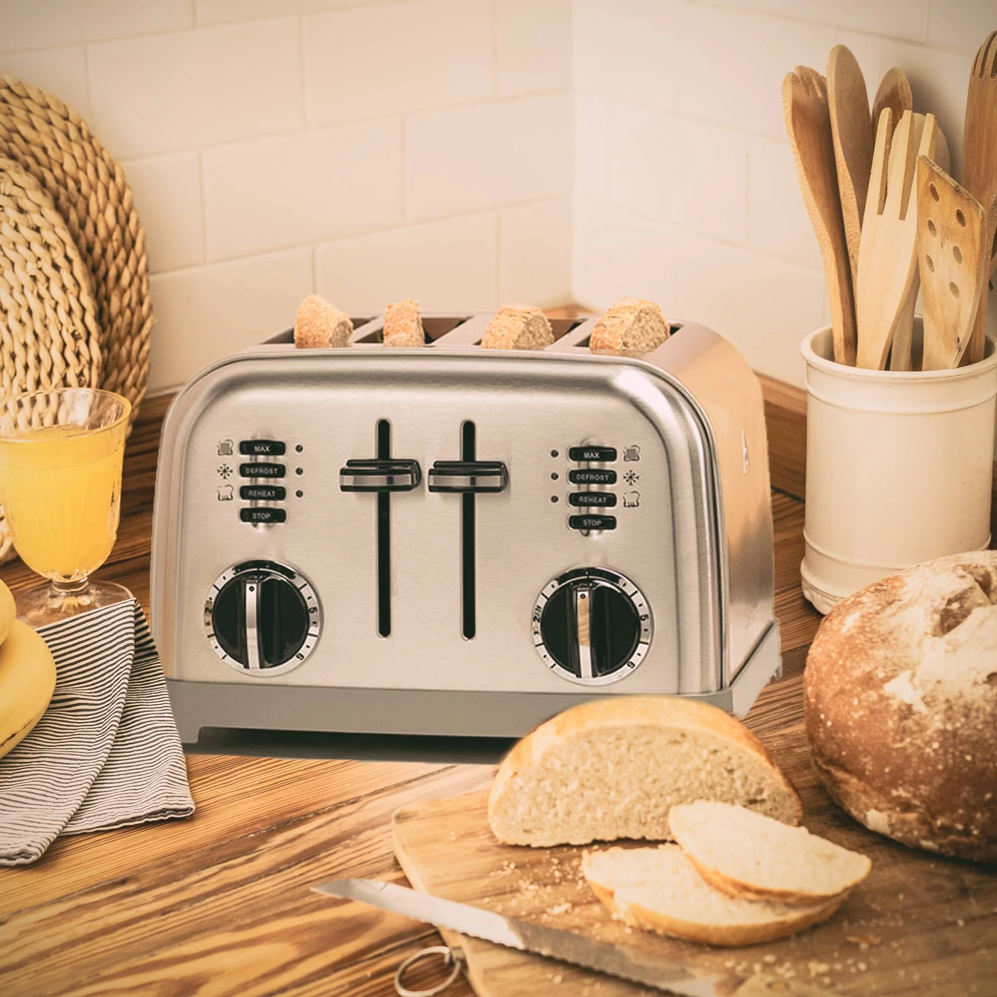 Tostador Metálico Clásico De 4 Rebanadas CPT180CL Cuisinart. - Imagen 2