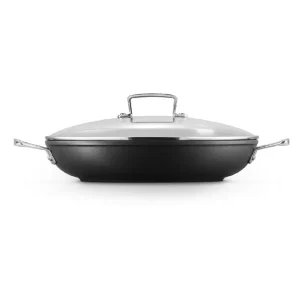 Cacerola Baja Antiadherente Tns con Tapa 30 cm Le Creuset