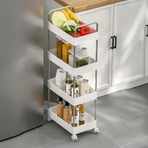 Carro Organizador Con Ruedas De 4 Repisas Santú Home & Deco