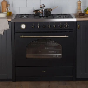 Cocina a Gas Deluxe Vintage 90 5 Quemadores FDV