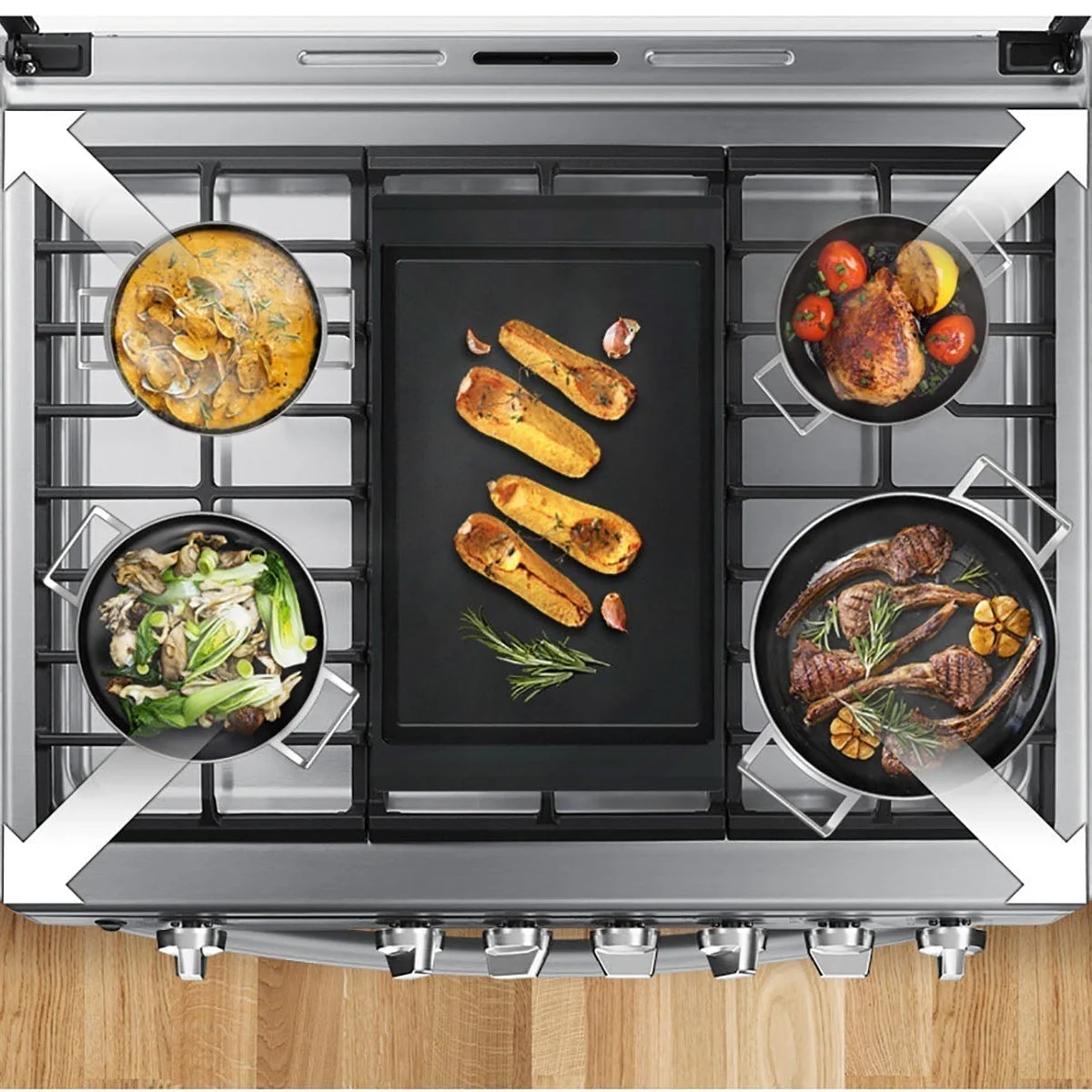 Cocina a Gas NX52A5412CS 6 Quemadores Samsung - Imagen 2