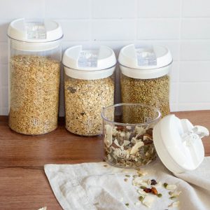 Set 4 Contenedores Alimento Herméticos Cierre Fácil Simplit