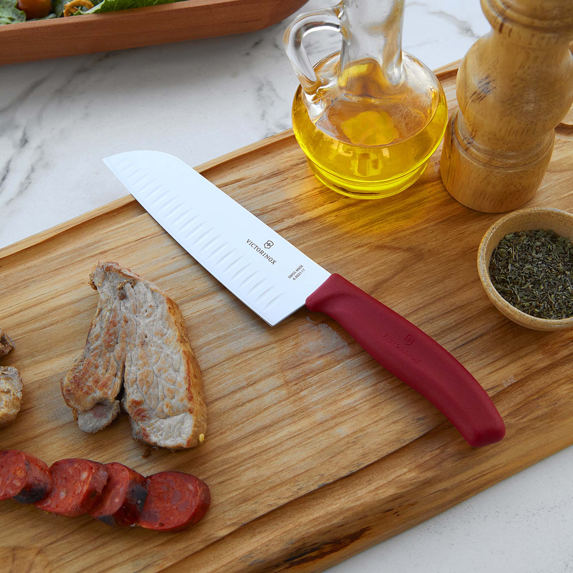 Cuchillo Santoku Swiss Classic Blister Hoja 17 Cm Victorinox - Imagen 2