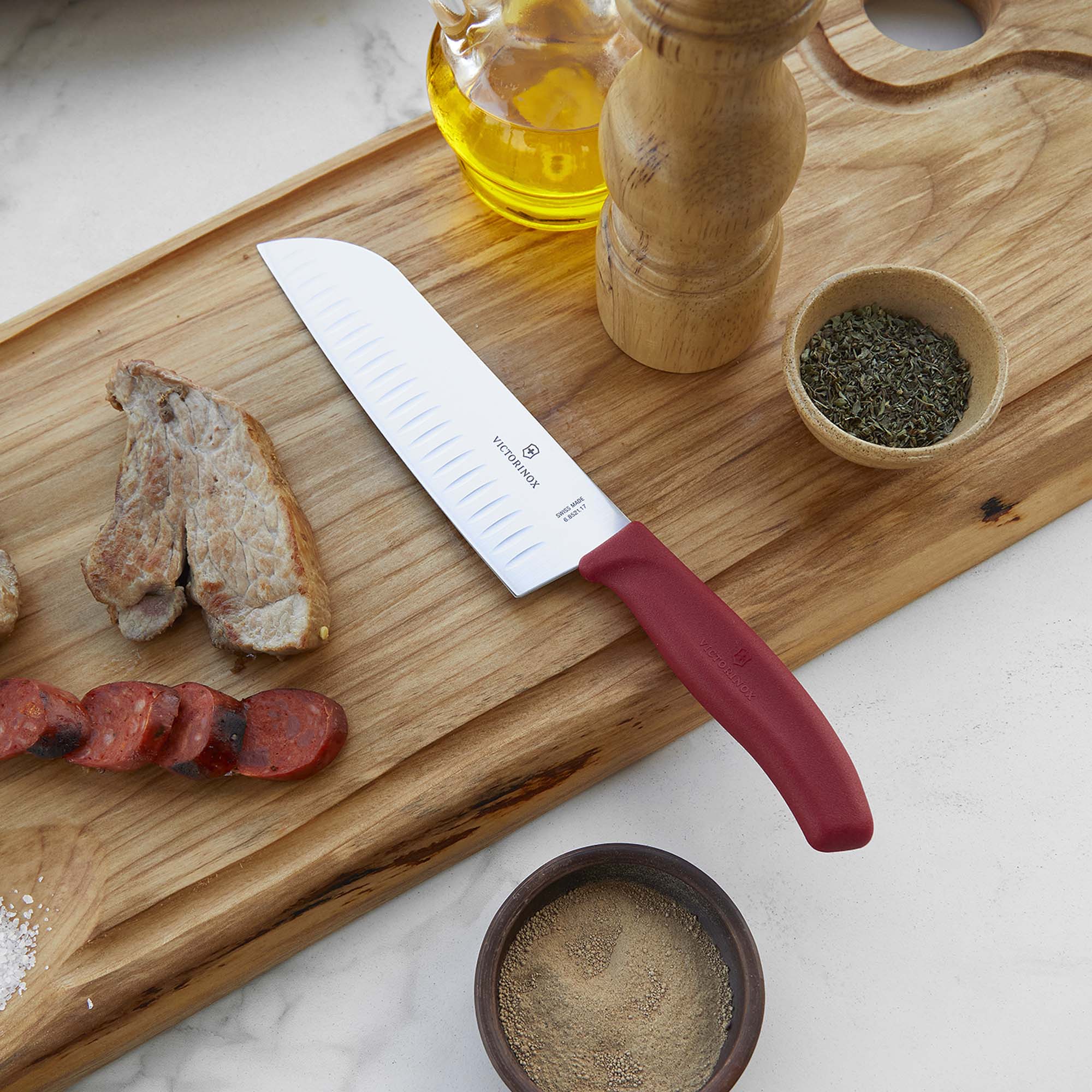 Cuchillo Santoku Swiss Classic Blister Hoja 17 Cm Victorinox