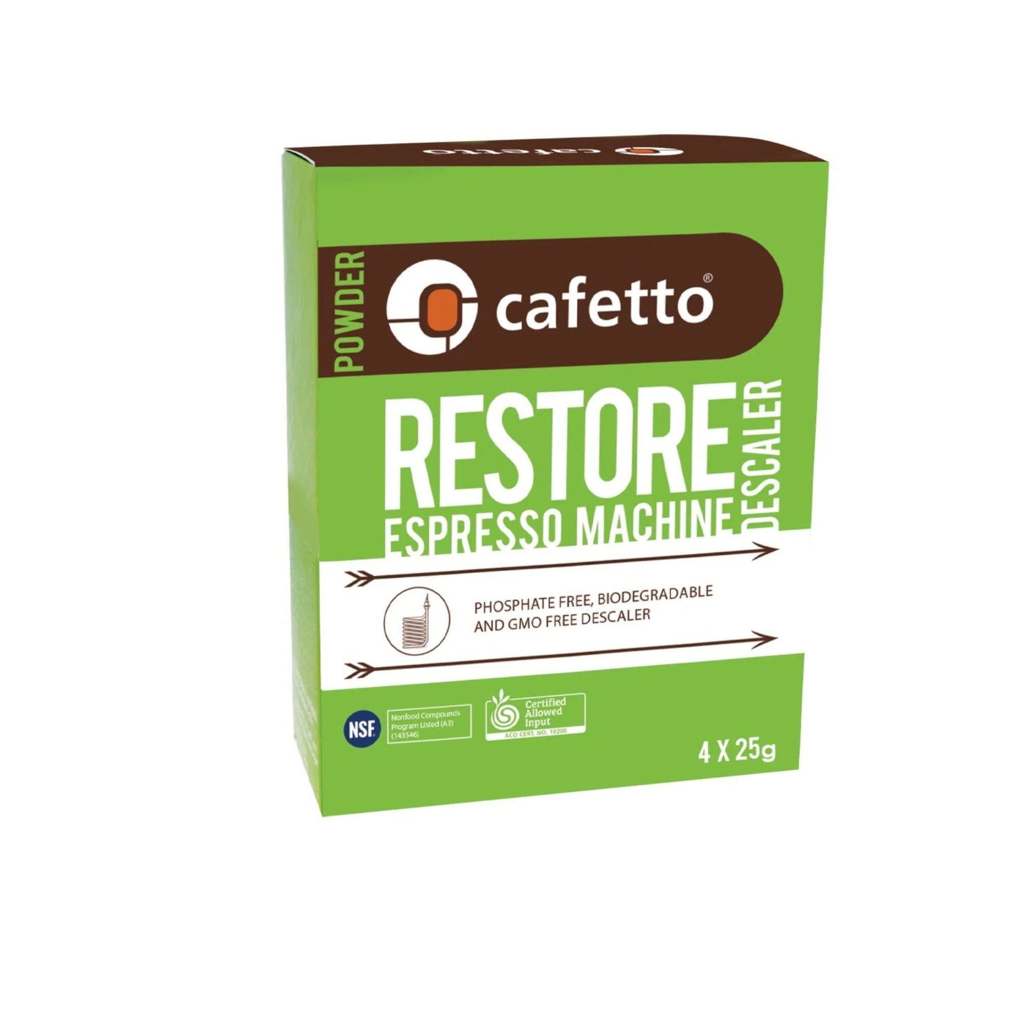 Restore Descaler Caja 4 x 25g Sachet Cafetto