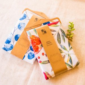 Set 2 Manteles Antimanchas Eucalipto y Granada 160x Decoexpress