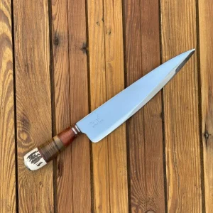 Cuchillo Parrillero Artesanal Mango Madera Ciervo