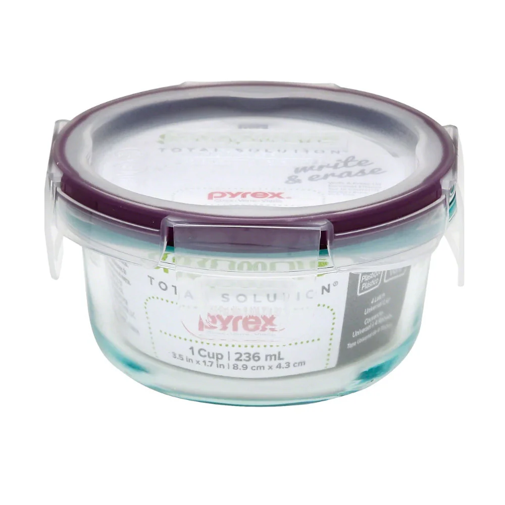 Contenedor Circular De Vidrio 236 Ml SnapWare - Imagen 2