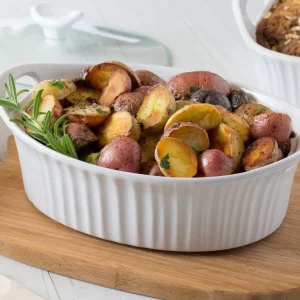 Fuente Ovalada Con Tapa 1.4 Lts Corning Ware