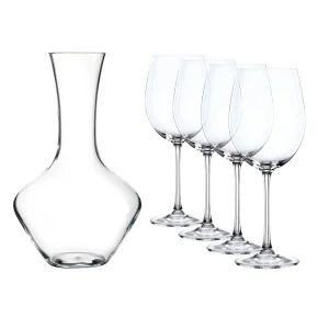 Set 4 Copas Vino Tinto Bordeaux + Decantador Vivendi